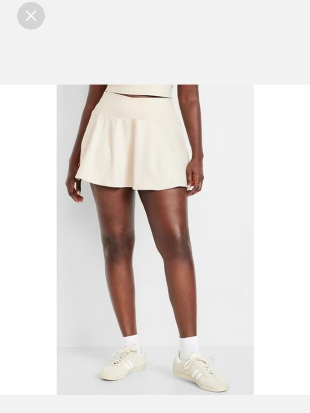 NWT Old Navy High Rise Cloud Skort Beige